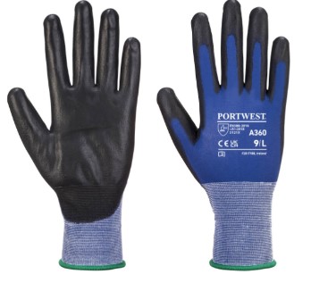 Polyamide Work Gloves Blue / Black Size Large Per Pair
